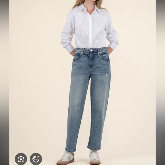 Kut From The Kloth Womens Ashley Slouchy Barrel Jeans Size 8 Decency Wash NEW - Picture 1 of 5